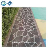 Red lava random shape flag stone for wall and paving