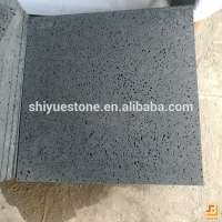 China Hainan black lava stone tile price lava stone for sale