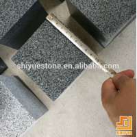 China light black G654 cobble stone look floor tiles bush hammered granite cobble stone