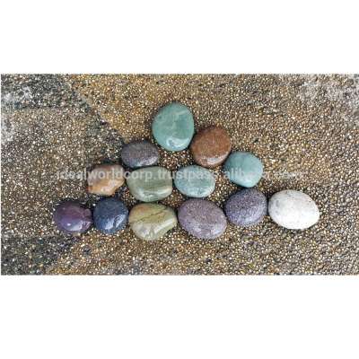 FLAT ROUND MIX COLOR PEBBLES