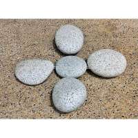 FLAT SPECKLED GREY PEBBLE COBBLE STONE